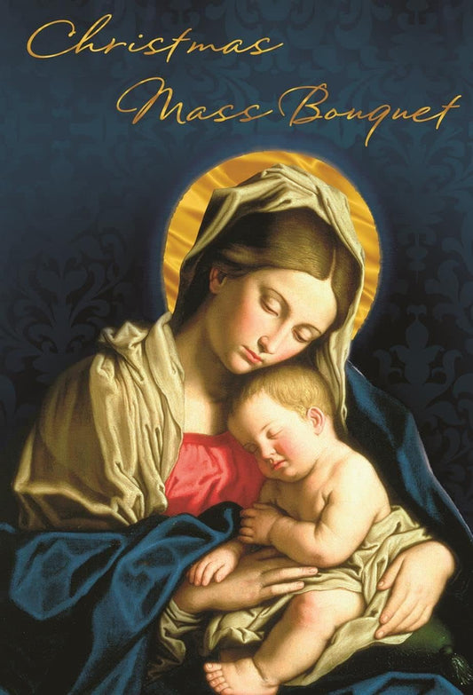 Mary and Jesus Religious Christmas Card