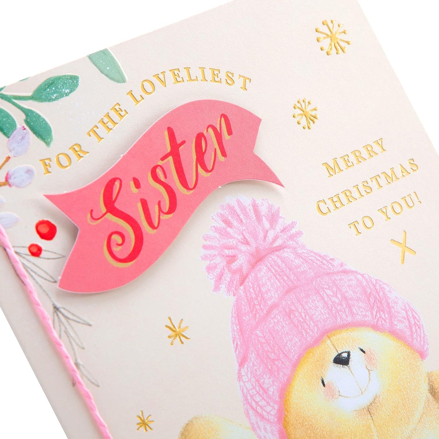Cute Forever Friends Design Sister Christmas Card