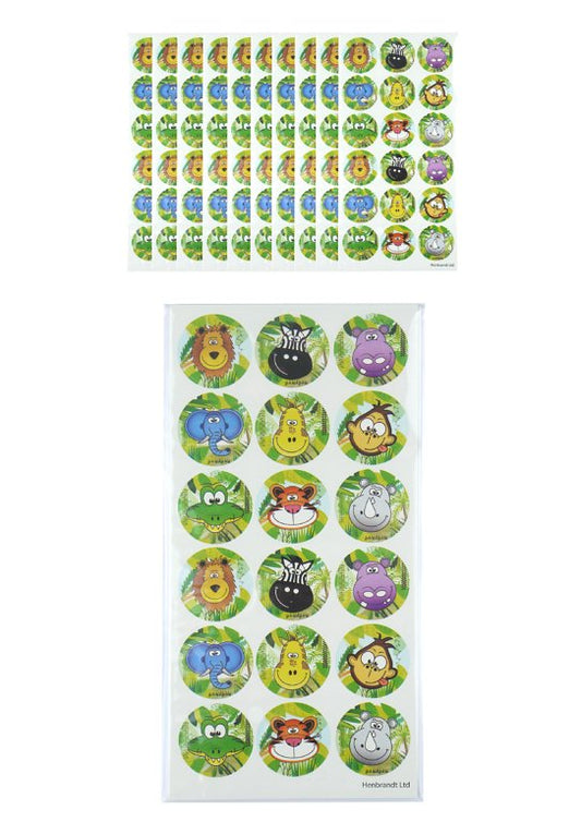 Pack of 10 Jungle Sticker Sheets (180 Stickers)