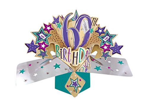 Second Nature Pop Ups 60th Birthday Card