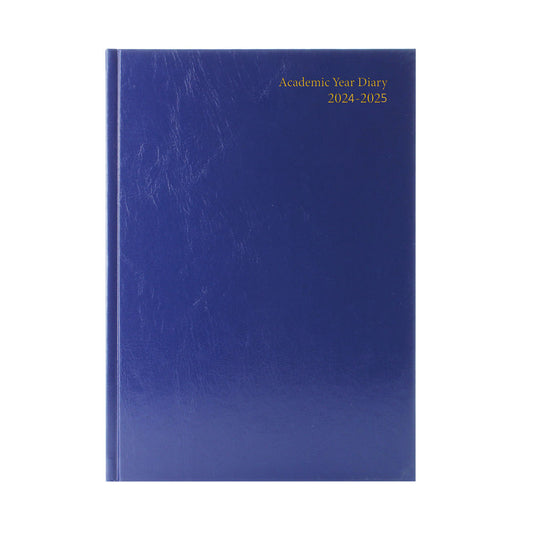 2024-2025 A4 Week to View Blue Academic Diary