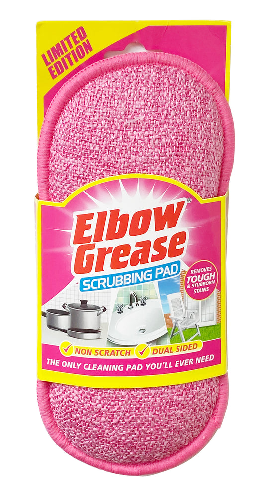 Pack of 10 Elbow Grease Pink Scrubbing Pad