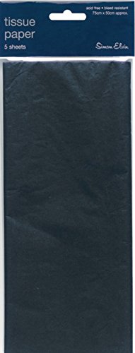 Black Acid Free Tissue Paper 10 Sheets