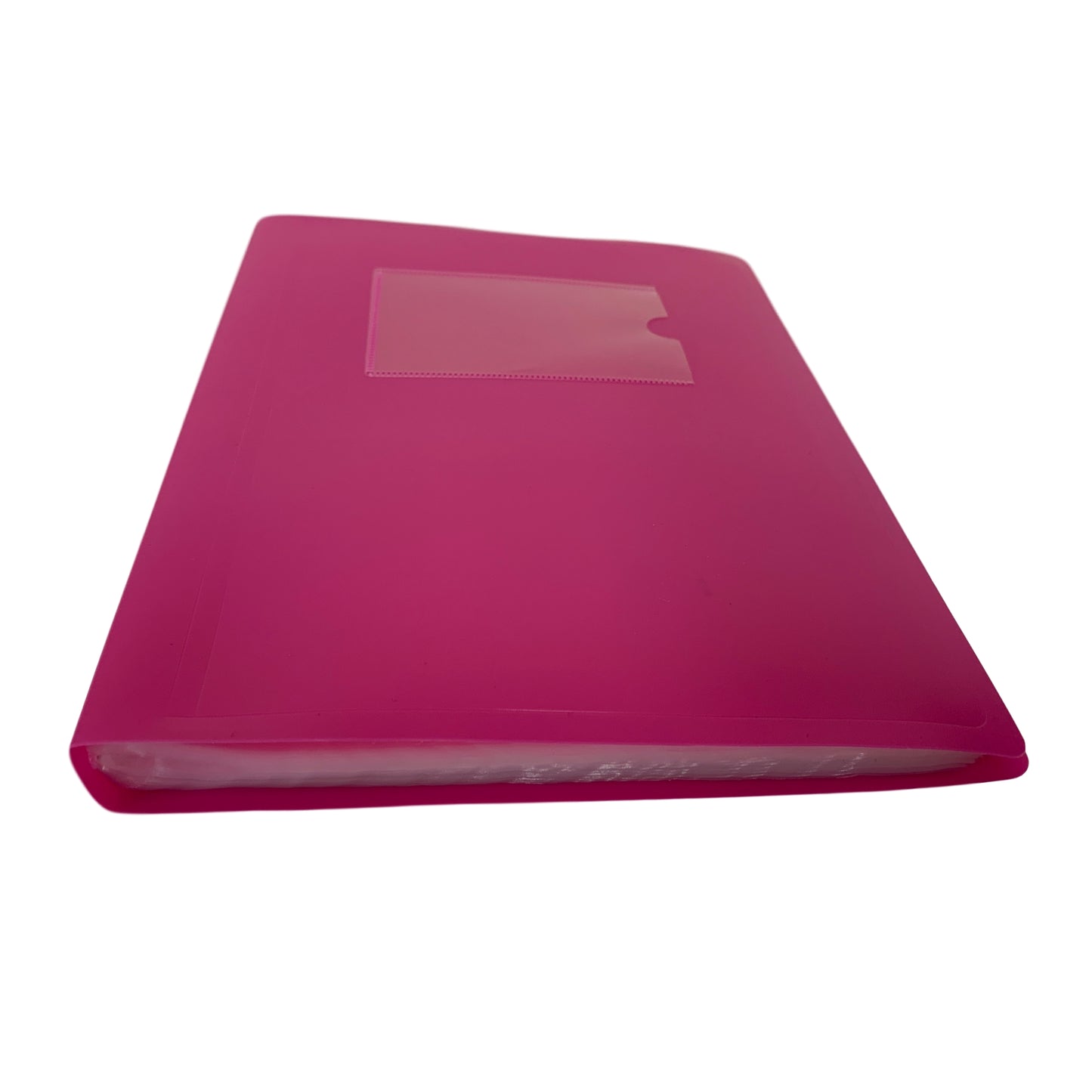 A5 Pink Flexible Cover 100 Pocket Display Book