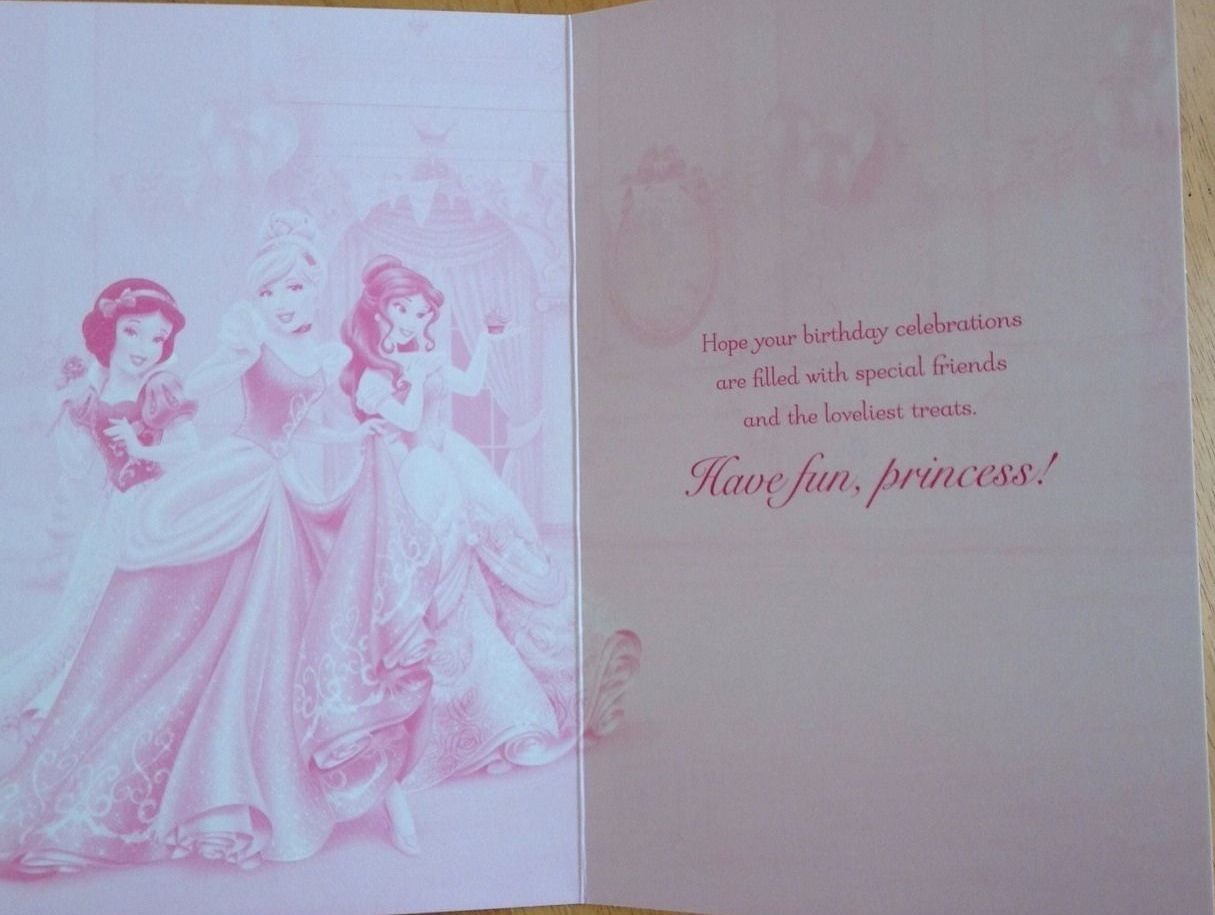 Disney Princess Wishes for an Enchanting Day Birthday Card