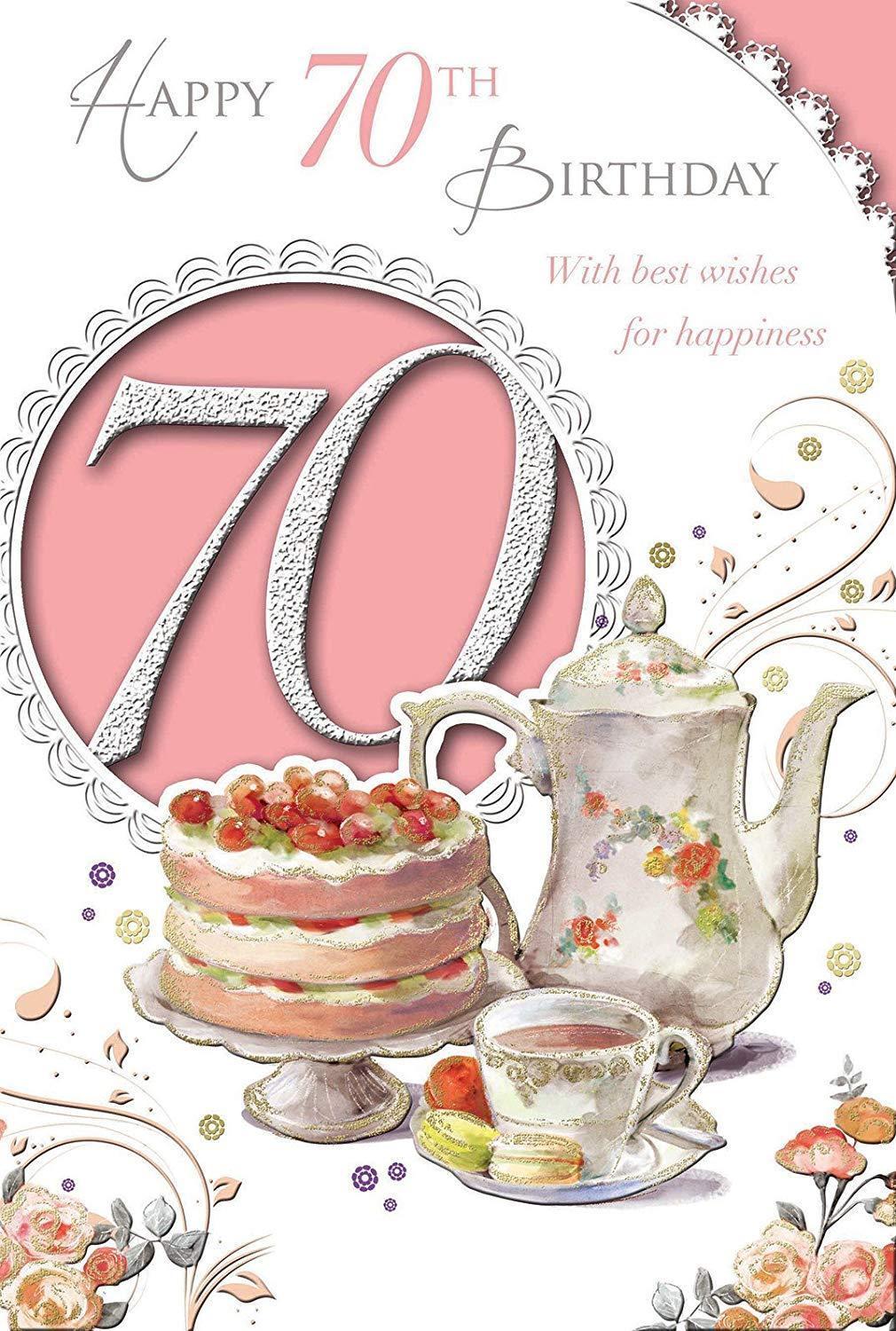 Female 70 Celebrate Today! Style Birthday Card