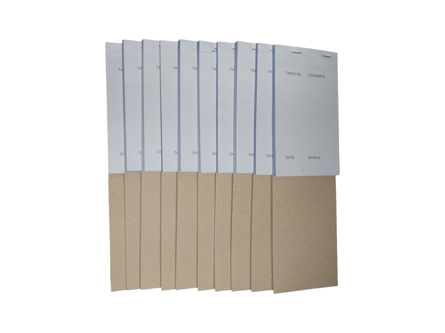 Pack of 50 95mm x 165mm White Duplicate NCR Restaurants Service Pads