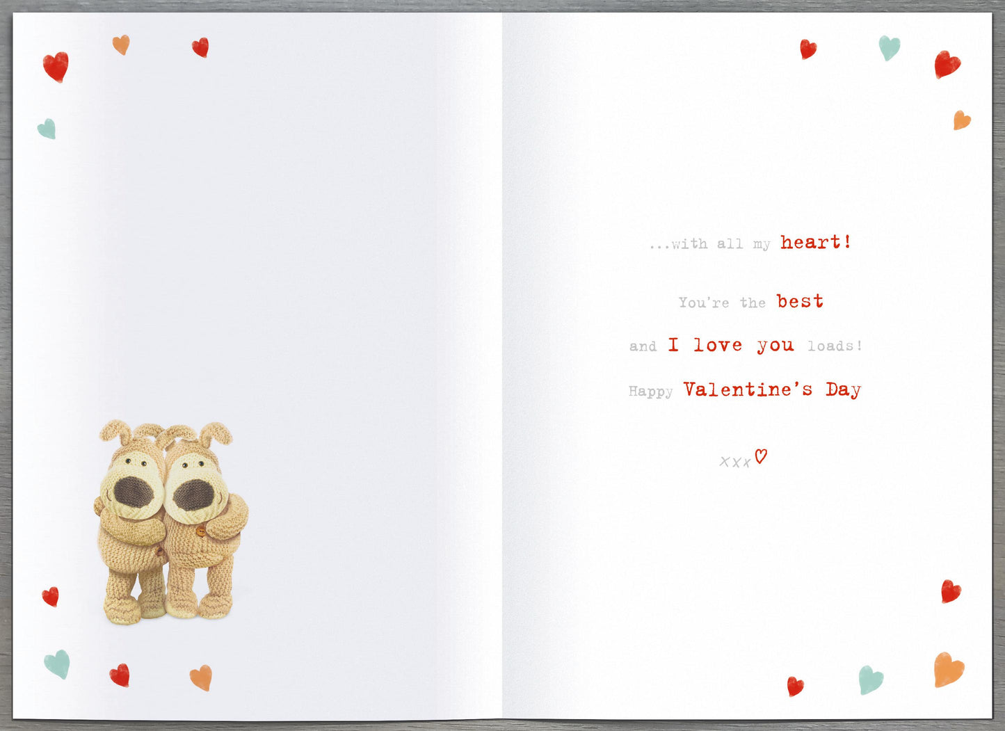 Boofles Holding Hand Husband Valentine's Day Card