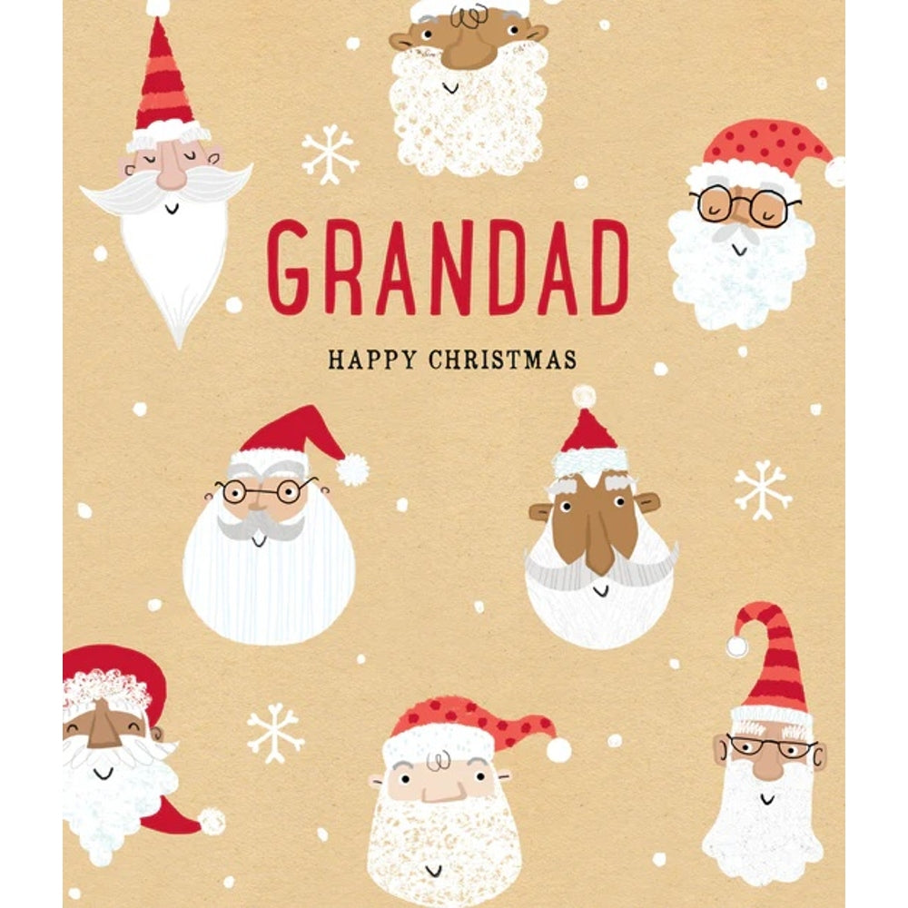 Santa Design Grandad Christmas Card