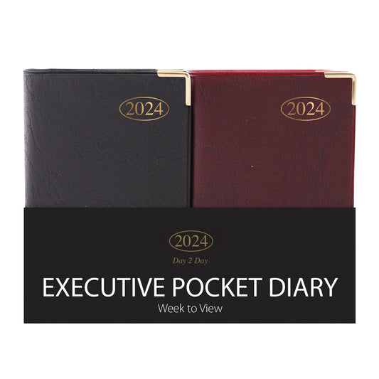 Pack of 50 2024 Week To View Luxury Pocket Diary