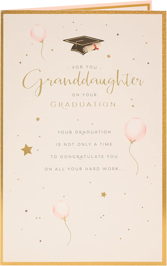 Elegant Well Done Granddaughter Graduation Card