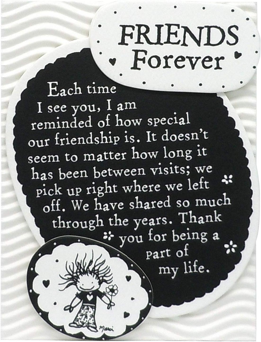 Friend Magnet with Easel Back Keepsake Birthday, Holiday, or Thinking of You Gift