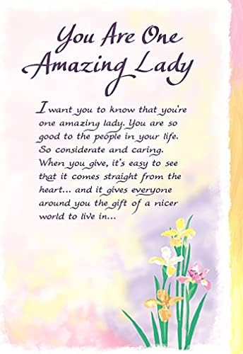 You Are One Amazing Lady Open Card