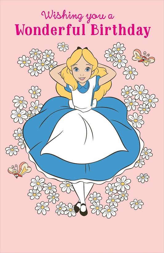 Unique Disney Alice In Wonderland Birthday Card