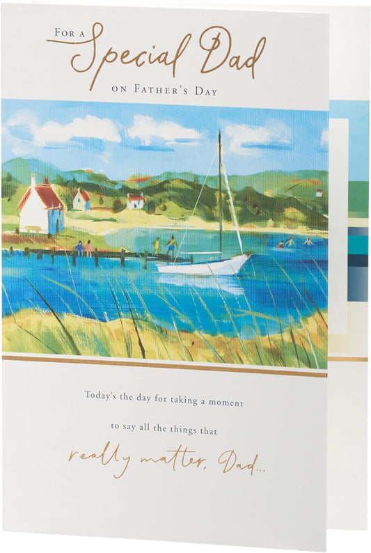 Boat Scene Design Father's Day Card