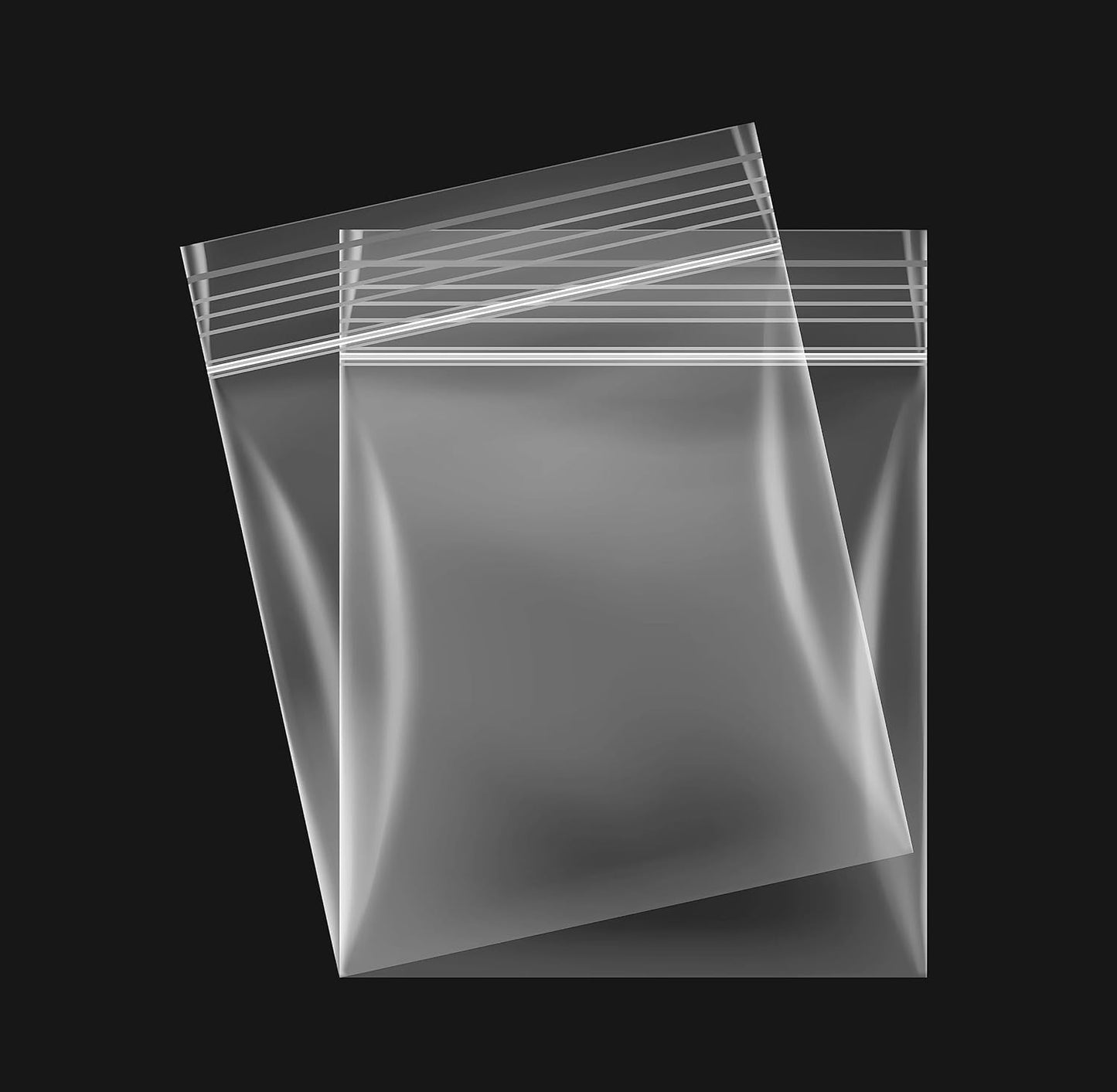 Pack of 100 Clear Grip-Sealing Bags 16 x 24cm