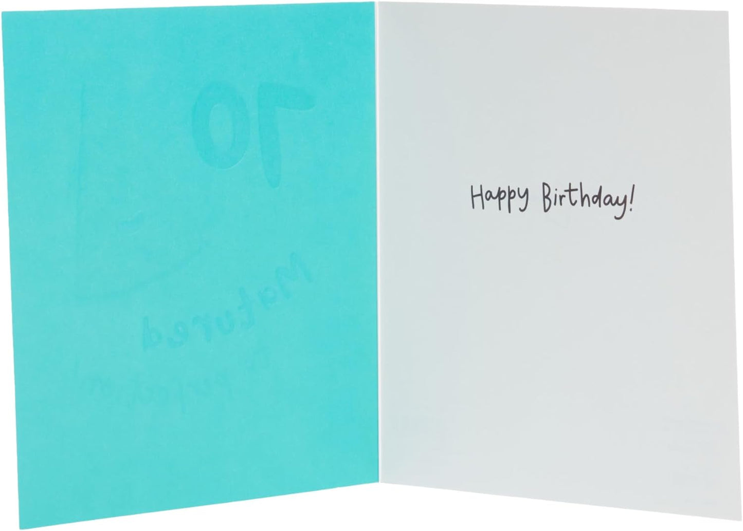 Matured to Perfection! Design 70th Birthday Card for Him/Her/Friend