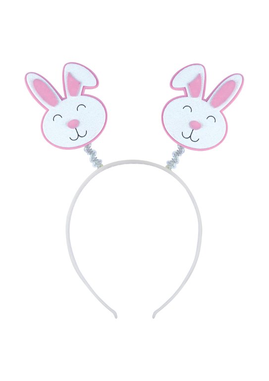 Easter Bunny Head Bopper Headband with Glitter