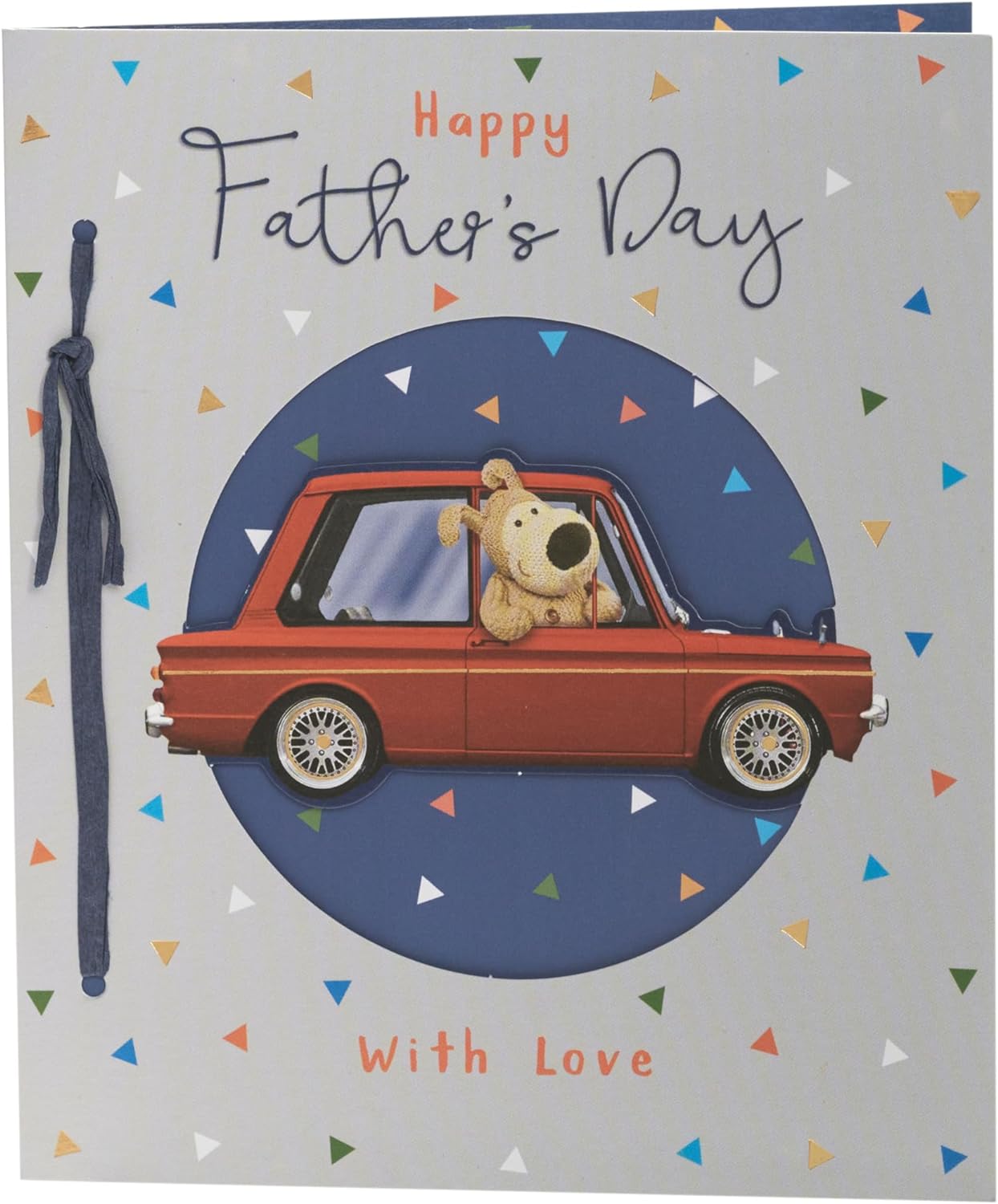 Boofle in a Car Father's Day Card