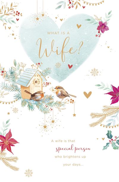 Heartfelt Design Wife Christmas Card