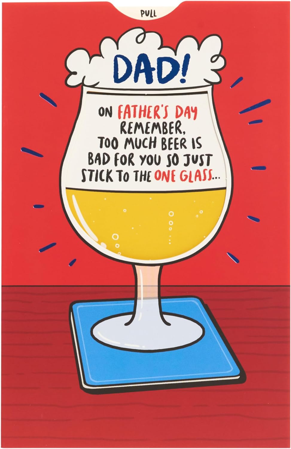 Interactive Beer Design Father's Day Card