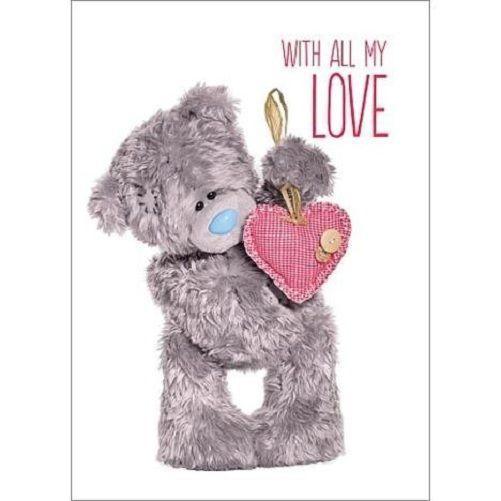 3D Holographic All My Love Me to You Bear Valentine's Day Card