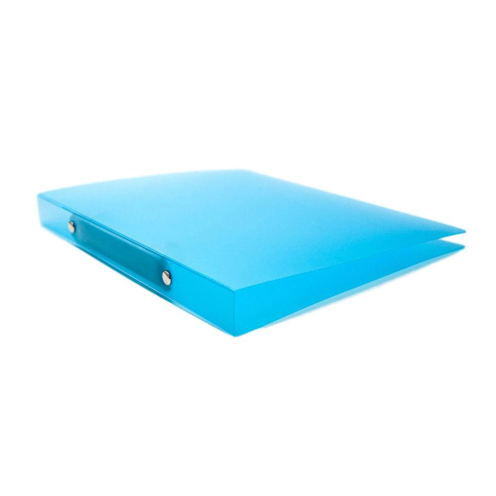 A4 Slim Blue Translucent Ringbinder