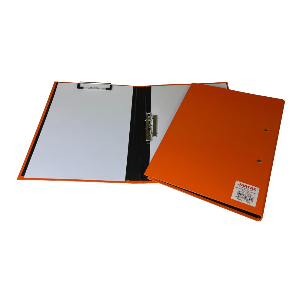 Orange A4 Clipboard Document Clamp File Folder