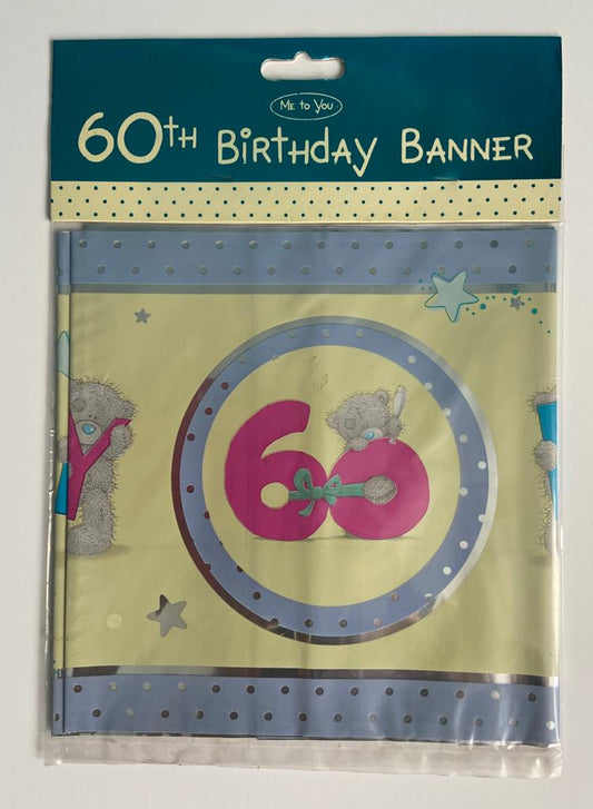 Me To You Tatty Teddy 60th Birthday Decoration Banner