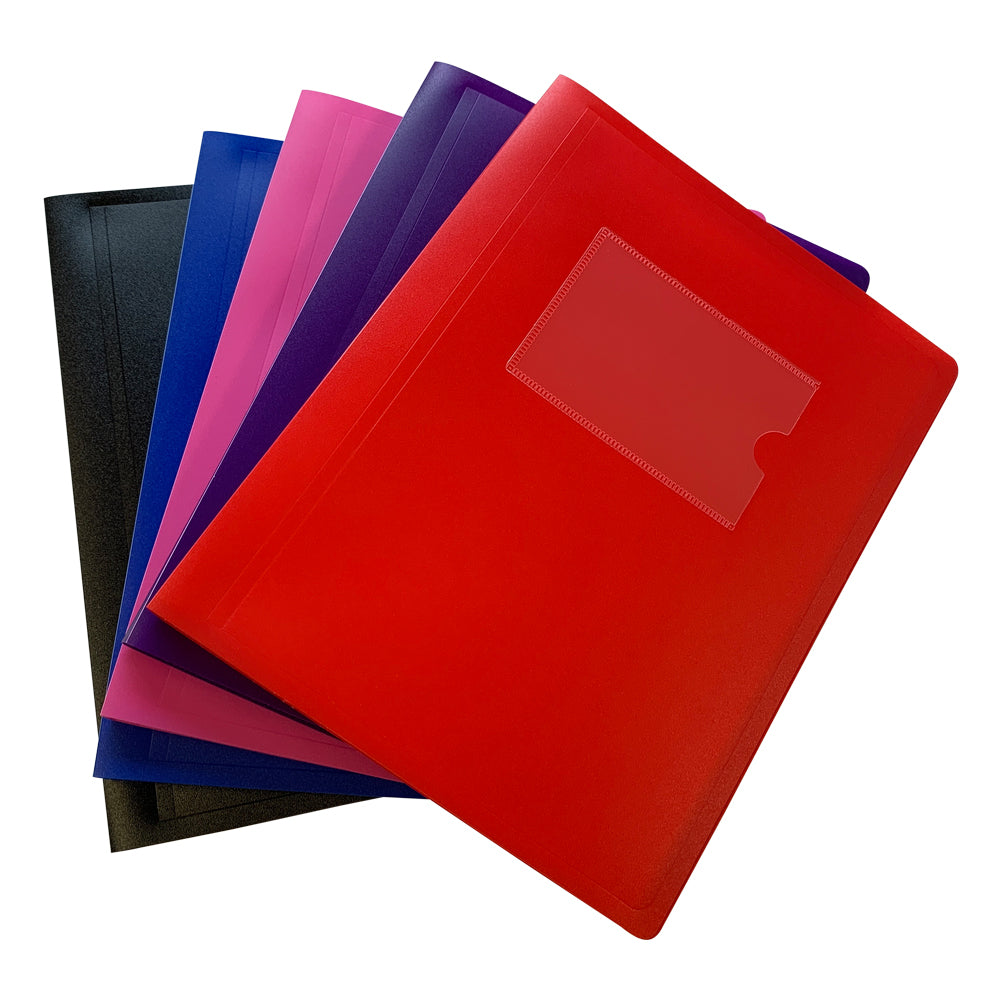 A5 Black Flexible Cover 20 Pocket Display Book