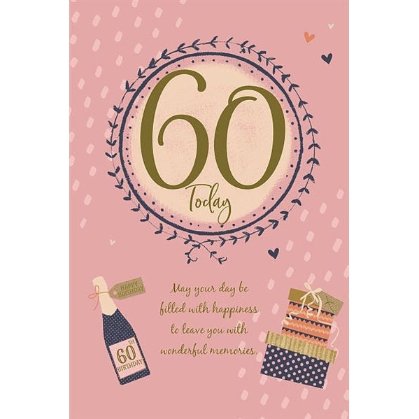 Celebration Design 60th Birthday Card