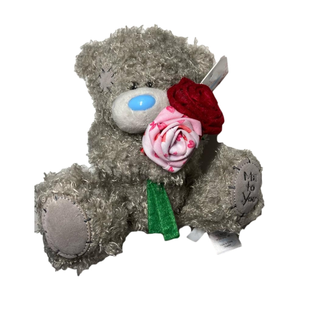 Me To You Plush Teddy Bear With Red And Pink Roses