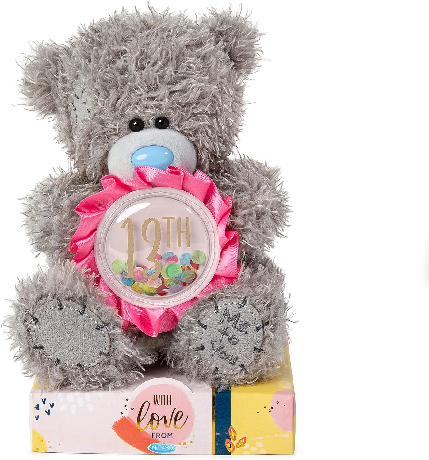 Me To You Teddy Bear 13th Birthday Rosette Plush