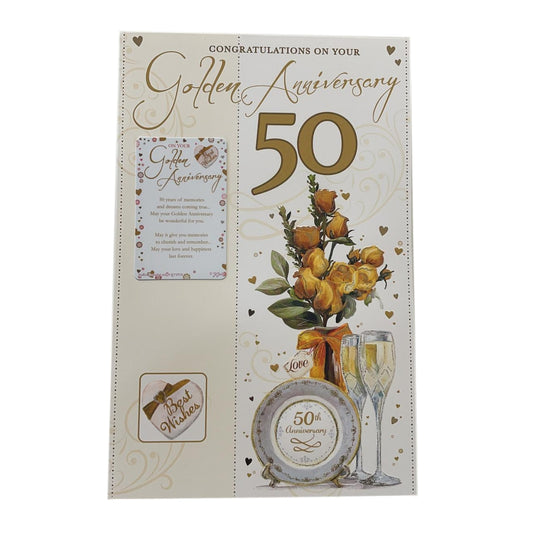 Golden Anniversary Keepsake Treasures Congratulations Card