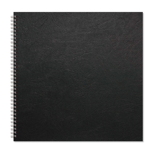 RHINO Oversize 40 Page Blank Hardback Black Scrapbook