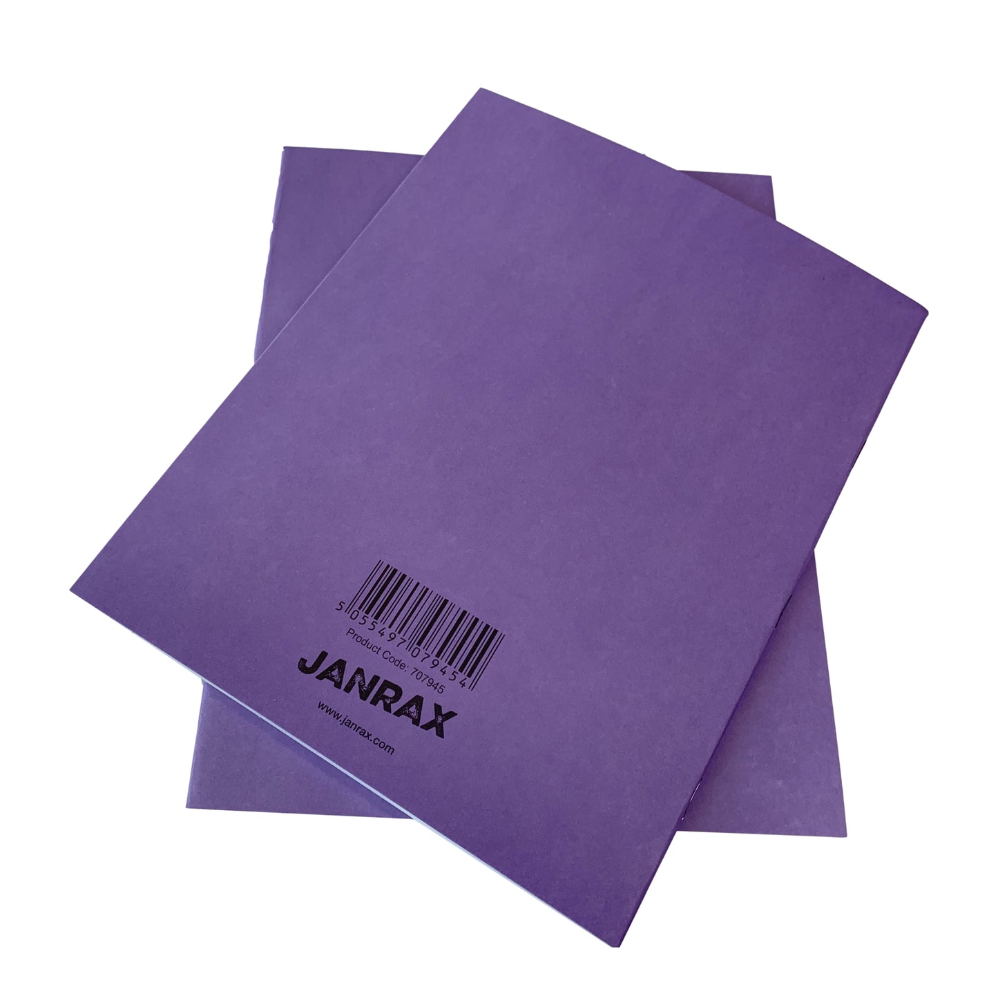 Janrax 9x7" Purple 80 Pages Feint and Ruled Exercise Book