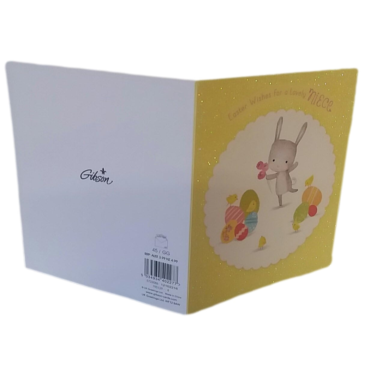 For A Lovely Niece Glitter Finished Easter Card