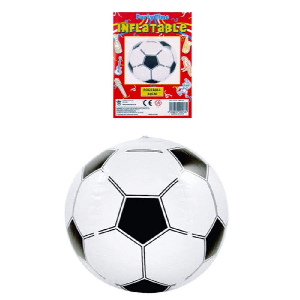 Pack of 6 Inflatable Footballs 15.5 inches 40cm dia