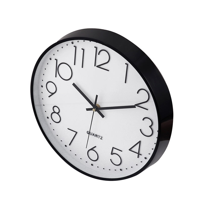 12" Plastic Shell Quartz Home Office Classroom Clock