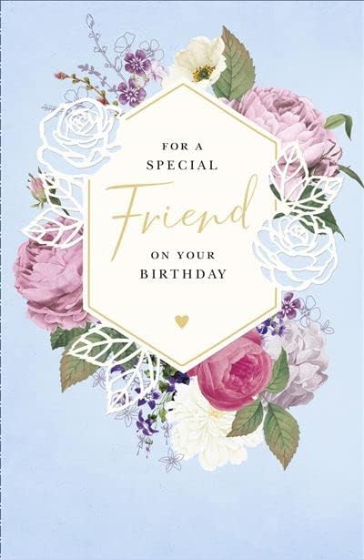 Floral Design Artistic Female 'Special Friend' Birthday Card