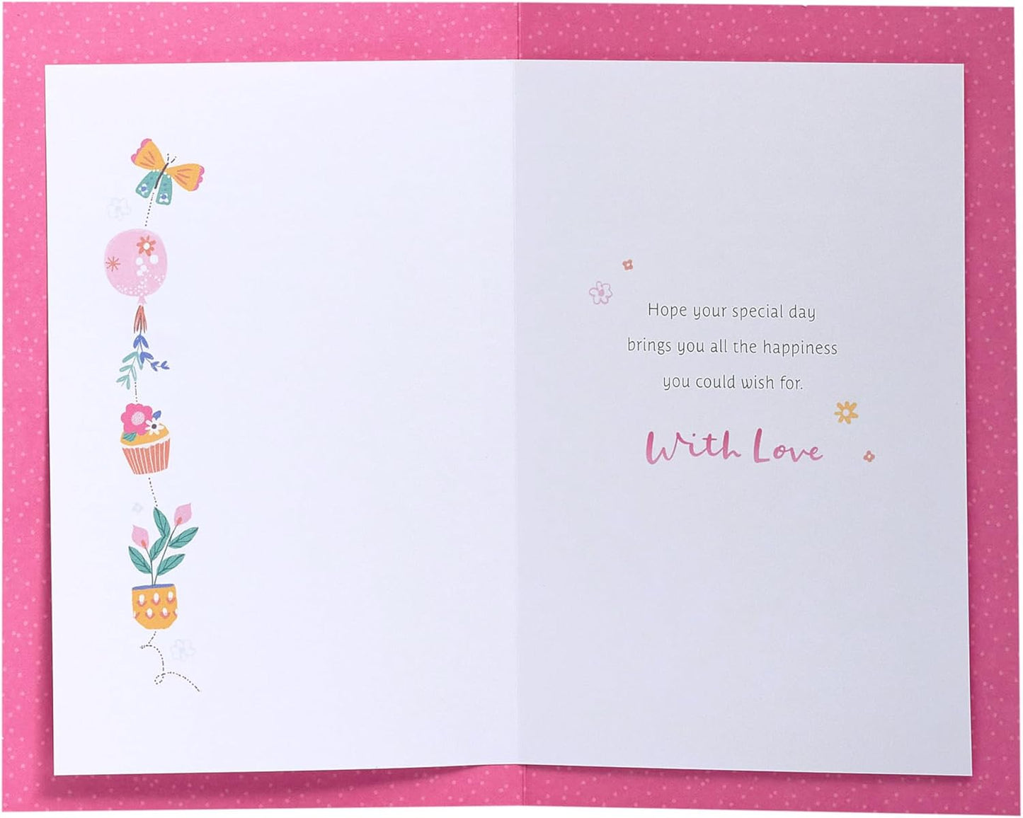 Symbols Design Girl Birthday Card