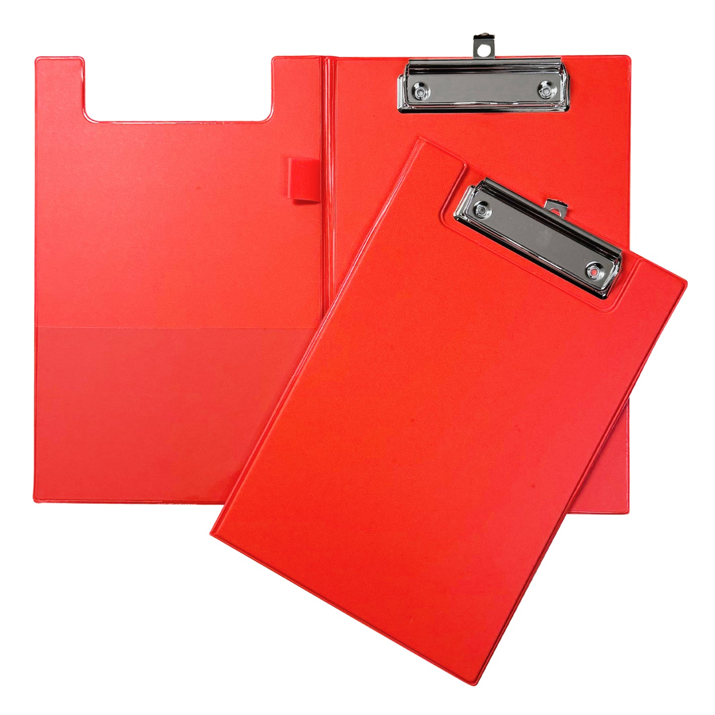 Pack of 10 Janrax A5 Assorted Coloured Foldover Clipboards