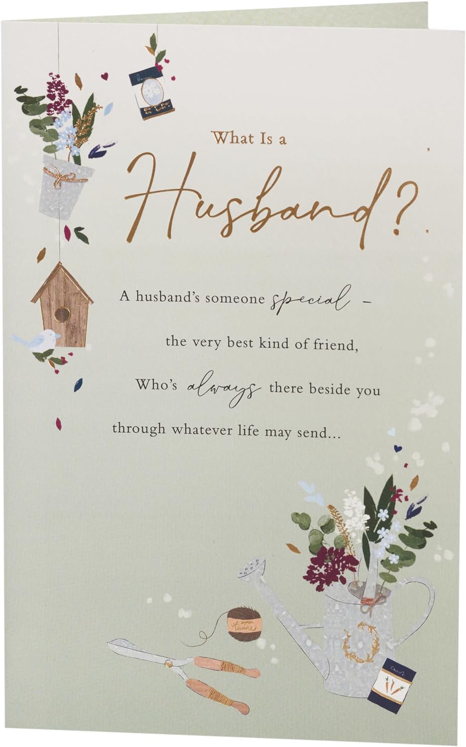 Gardening Design Husband Birthday Card