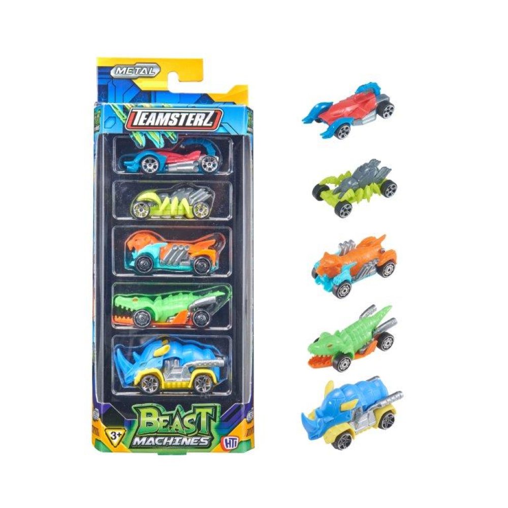 Pack of 5 Tz Beast Machines Die-Cast Cars