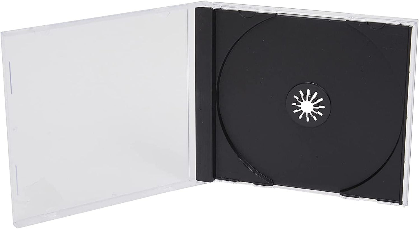 Pack of 10 Q-Connect Black /Clear CD Jewel Cases