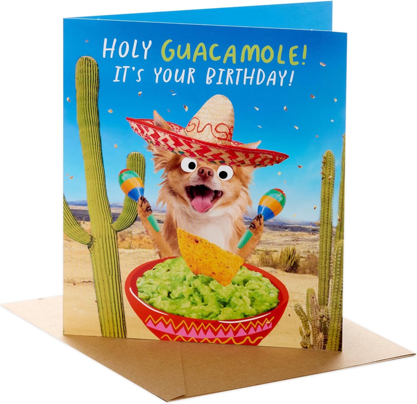 Funny Guacamole Design Birthday Card