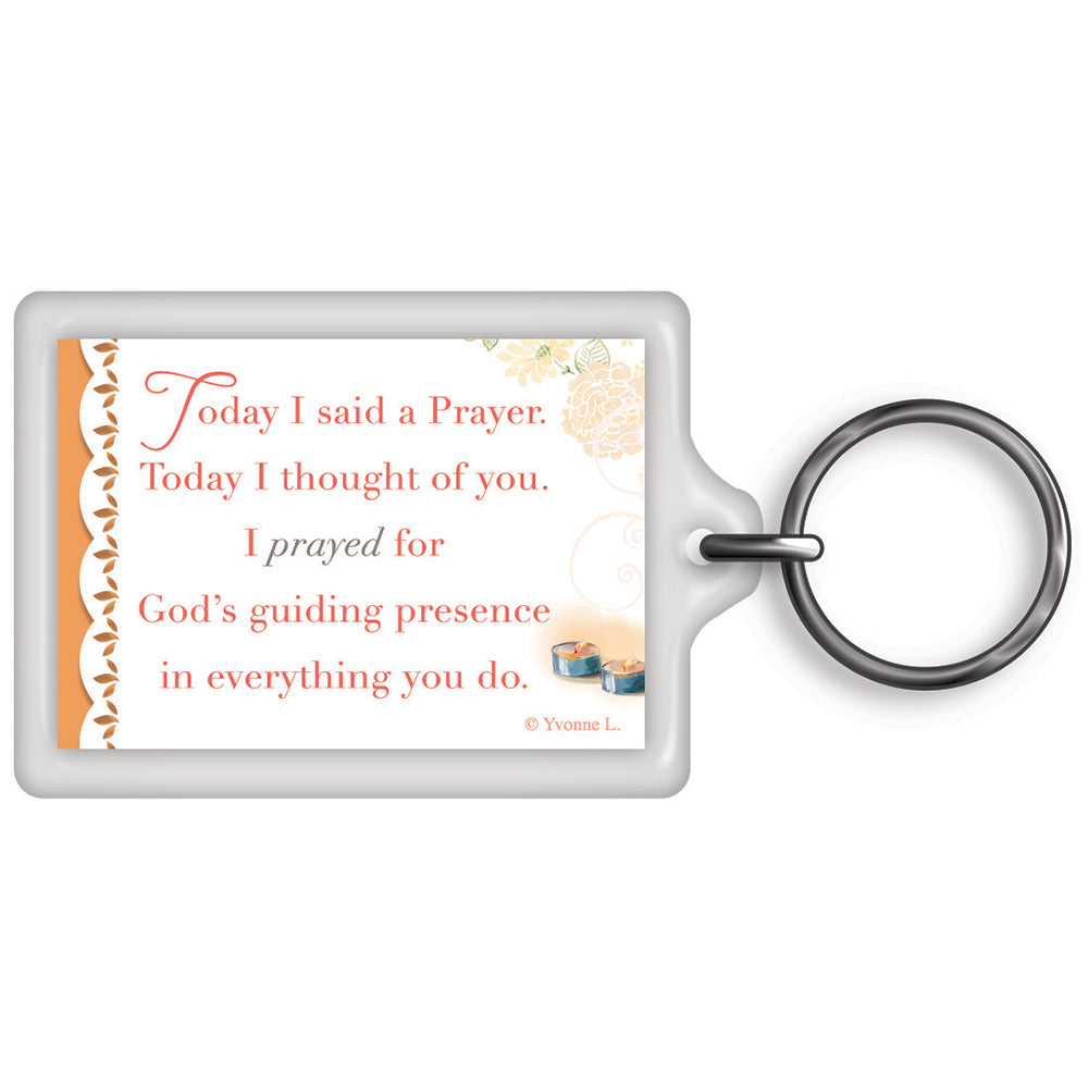 Today I Said A Prayer For You Flower Pot Design Celebrity Style World's Best Keyring