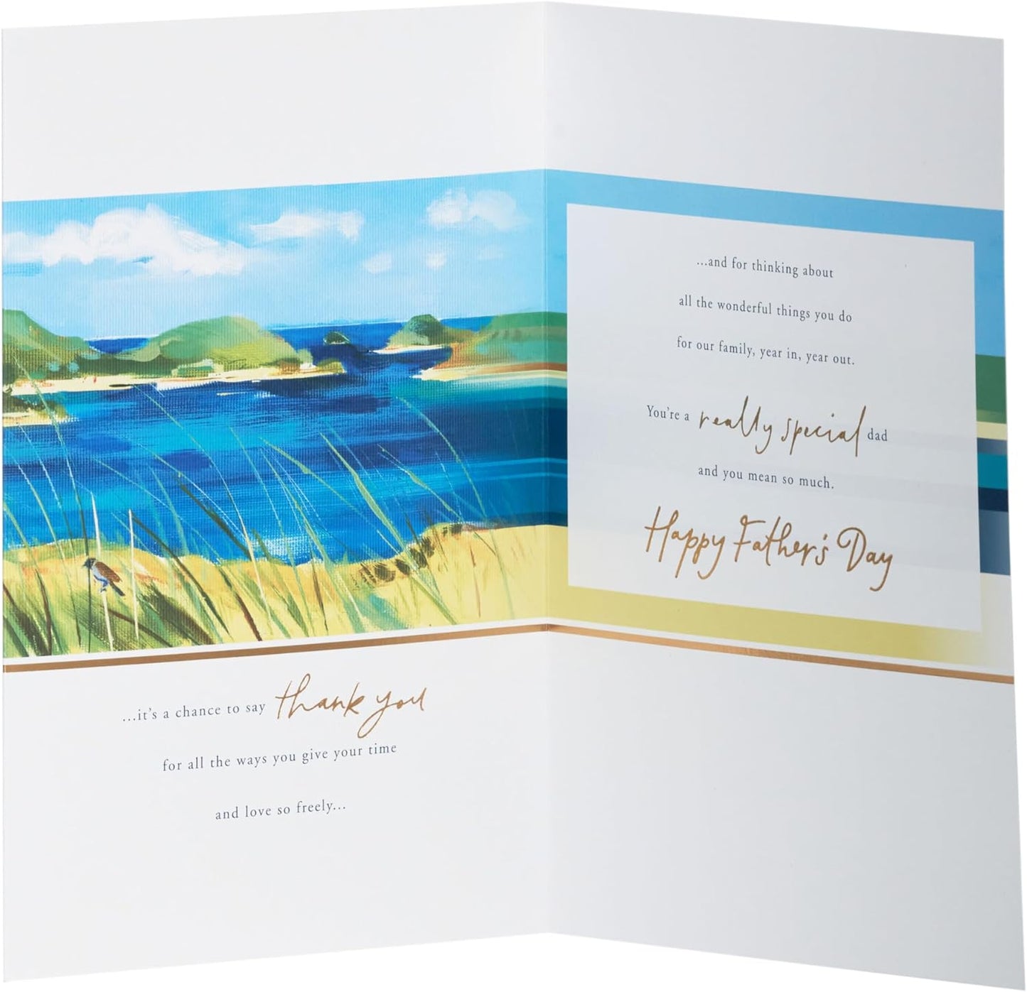 Boat Scene Design Father's Day Card