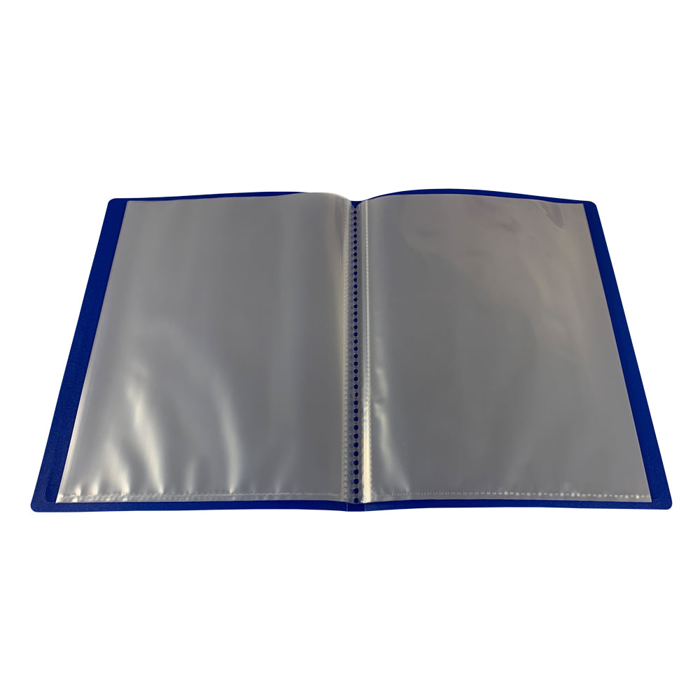 A5 Blue Flexible Cover 40 Pocket Display Book