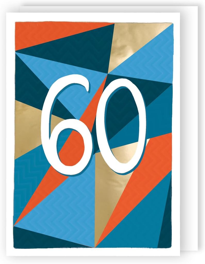 Fun, Funky, Fabulous! Contemporary 60th Birthday Card